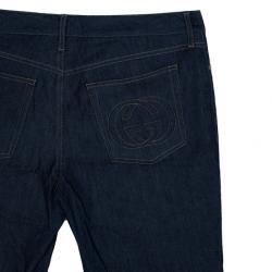 Pre Owned Gucci Dark Blue Denim Jeans L