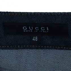 Pre Owned Gucci Dark Blue Denim Jeans L