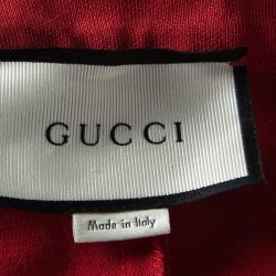 Gucci Red Jersey Striped Stirrup Sylvie Web Pants XS