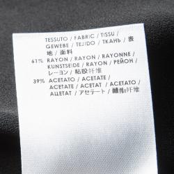 Pre Owned Gucci Black Draped Layered Sleeveless Top L