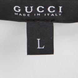 Gucci White Web Buckle Detail Sleeveless Top L