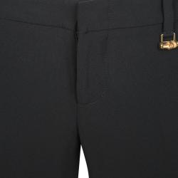 Pre Owned Gucci Black Flared Bottom Tailored Trousers S