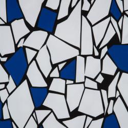 مملوكة مسبقًا Gucci Blue & White Abstract Print Stretch Dress M