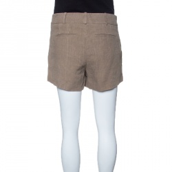 Gucci Brown Horsebit Pocket Detail Shorts M
