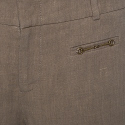 Gucci Brown Horsebit Pocket Detail Shorts M
