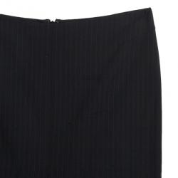 Pre Owned Gucci Fitted Pinstriped Pencil Skirt S