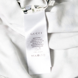 Pre Owned Gucci New Flora Print Zip Detail Ruffled Cap Sleeve Dress XXS