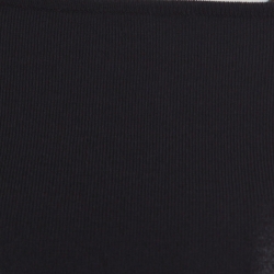 مملوكة مسبقًا توب غوتشي تريكو أسود سترتش إبزيم جلد أكمام طويلة مجسم S