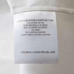 Pre Owned Gucci White Cotton Horsebit Clasp Detail Long Sleeve Shirt S