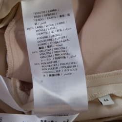 Pre Owned Gucci Cream Wool Straight Fit Pants M