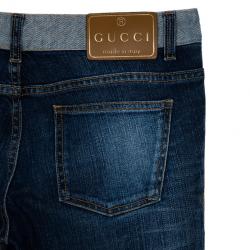 مملوكة مسبقًا Gucci Blue Denim Jeans M