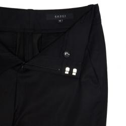 Pre Owned Gucci Bamboo Detail Dress Pants XS