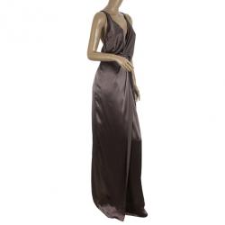 Pre Owned Gucci Front Knot Evening Gown M
