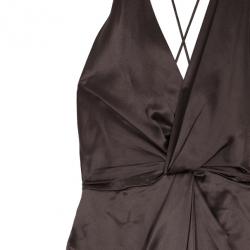 Pre Owned Gucci Front Knot Evening Gown M