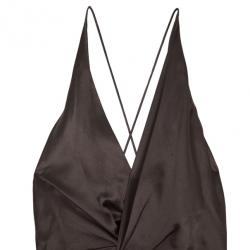 Pre Owned Gucci Front Knot Evening Gown M