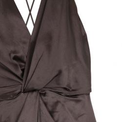 Pre Owned Gucci Front Knot Evening Gown M