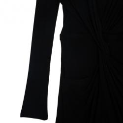 Pre Owned Gucci Long Sleeve Knot Dress L