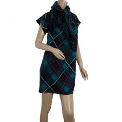 مملوكة مسبقًا Gucci Plaid Print New Clan Scarf Top S