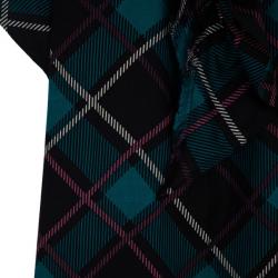 مملوكة مسبقًا Gucci Plaid Print New Clan Scarf Top S