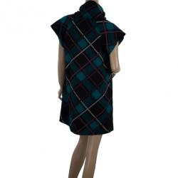 مملوكة مسبقًا Gucci Plaid Print New Clan Scarf Top S