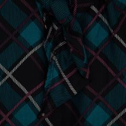 مملوكة مسبقًا Gucci Plaid Print New Clan Scarf Top S