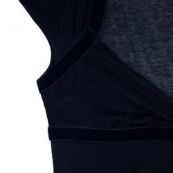 مملوكة مسبقًا Gucci Navy Short Sleeve Top M