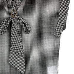 مملوكة مسبقًا Gucci Monochrome Scarf Collar Shirt S