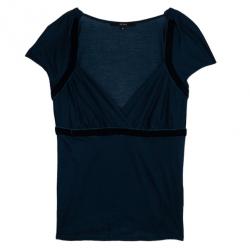 Gucci Blue Short Sleeve Top M