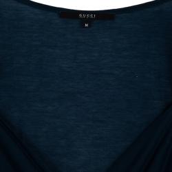 مملوكة مسبقًا Gucci Blue Short Sleeve Top M