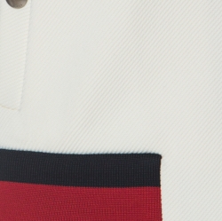 Pre Owned Gucci Off White Jersey Knit Web Trim Track Jacket XS
