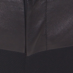 Pre Owned بنطلون غوتشي جلد سترتش أسود S 