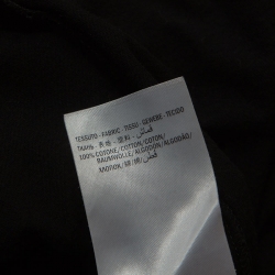 Pre Owned Gucci Black Washed Out Logo Cotton Oversized T-shirt M