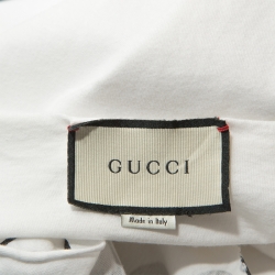 Gucci White Logo Print Cotton Coco Capitán Tank Top M