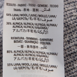 Pre Owned فستان سويتر غوتشي حافة مغايرة تريكو نمط شعار ثنائي S