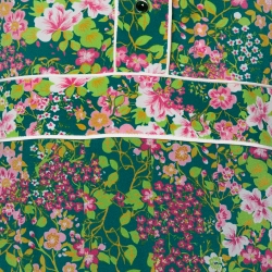 Pre Owned Gucci Green Floral Printed Silk Pleated Maxi Dress S