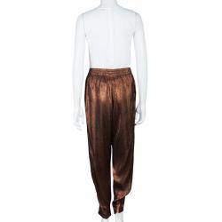 Pre Owned Gucci Bronze Trousers S/M