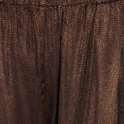 Pre Owned Gucci Bronze Trousers S/M