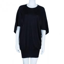 Pre Owned Gucci Black Cashmere Sweater Dress M