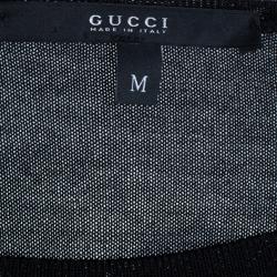 Pre Owned Gucci Black Cashmere Sweater Dress M