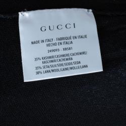 Pre Owned Gucci Black Cashmere Sweater Dress M