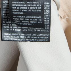 مملوكة مسبقًا Gucci Beige Fringed Suede Jacket S