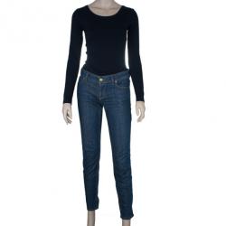 Pre Owned Gucci Dark Wash Relaxed Skinny Jeans S