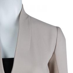 Pre Owned Gucci Beige Wool Pant Suit S