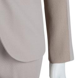 Pre Owned Gucci Beige Wool Pant Suit S