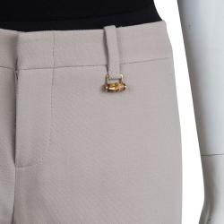 Pre Owned Gucci Beige Wool Pant Suit S