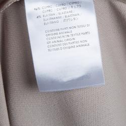 Pre Owned Gucci Beige Wool Pant Suit S
