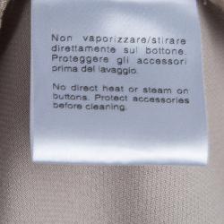 Pre Owned Gucci Beige Wool Pant Suit S