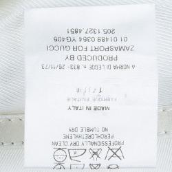 Pre Owned Gucci White Leather Piping Detail Pencil Skirt S