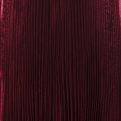 Pre Owned Gucci Magenta Pink Lame Silk Pleated Midi Skirt M