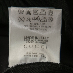 Gucci Black Cotton Star Detail Trousers S